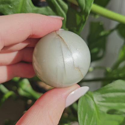 Green Moonstone Sphere #18A