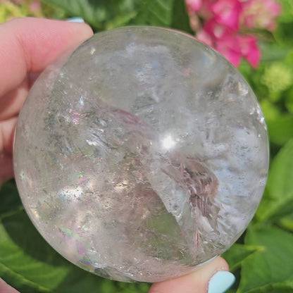 Clear Quartz Sphere #135A (High Quality)