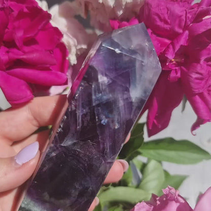 Rainbow Fluorite obelisk B