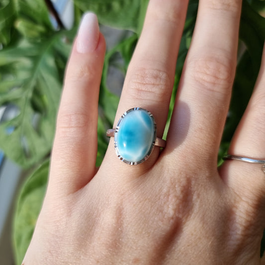 Larimar ring #107D S925