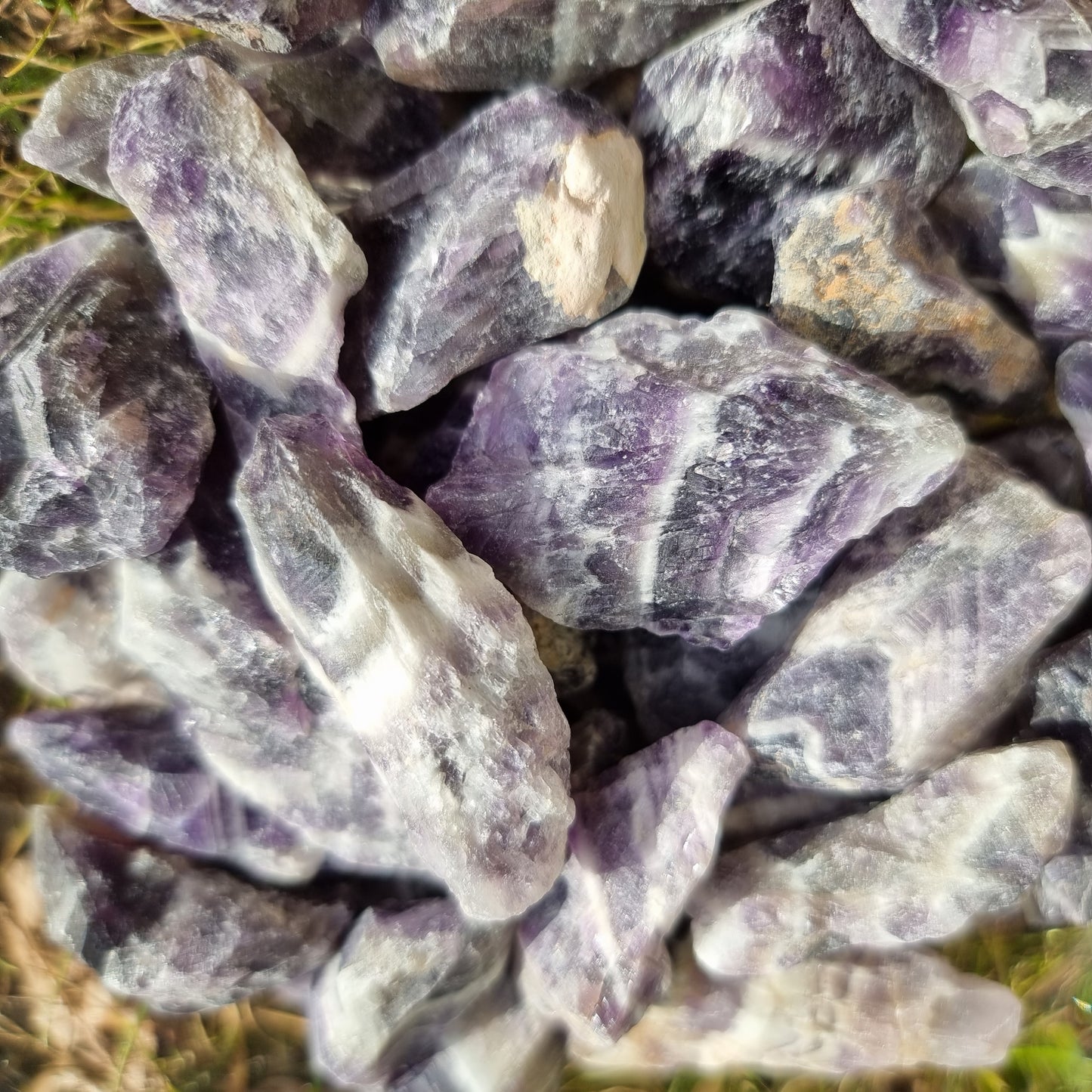 Chevron Amethyst raw stone