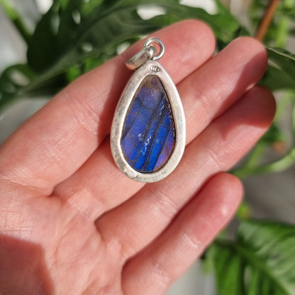 Blue Labradorite pendant S925