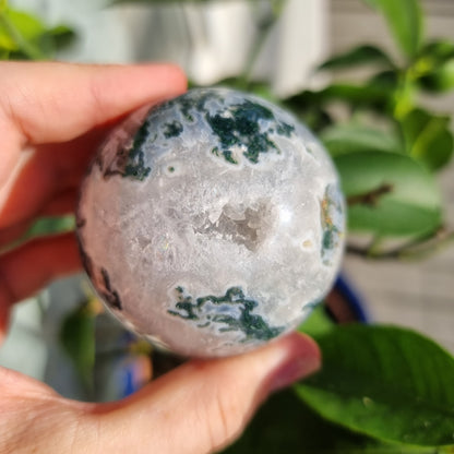 Moss Agate sphere #2