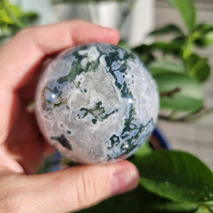 Moss Agate sphere #2