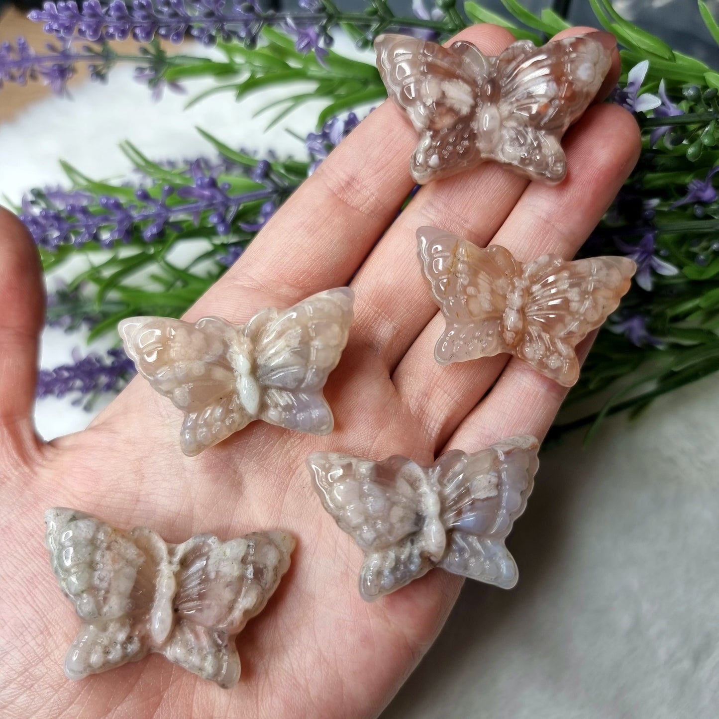 Flower Agate butterfly (pick your own)