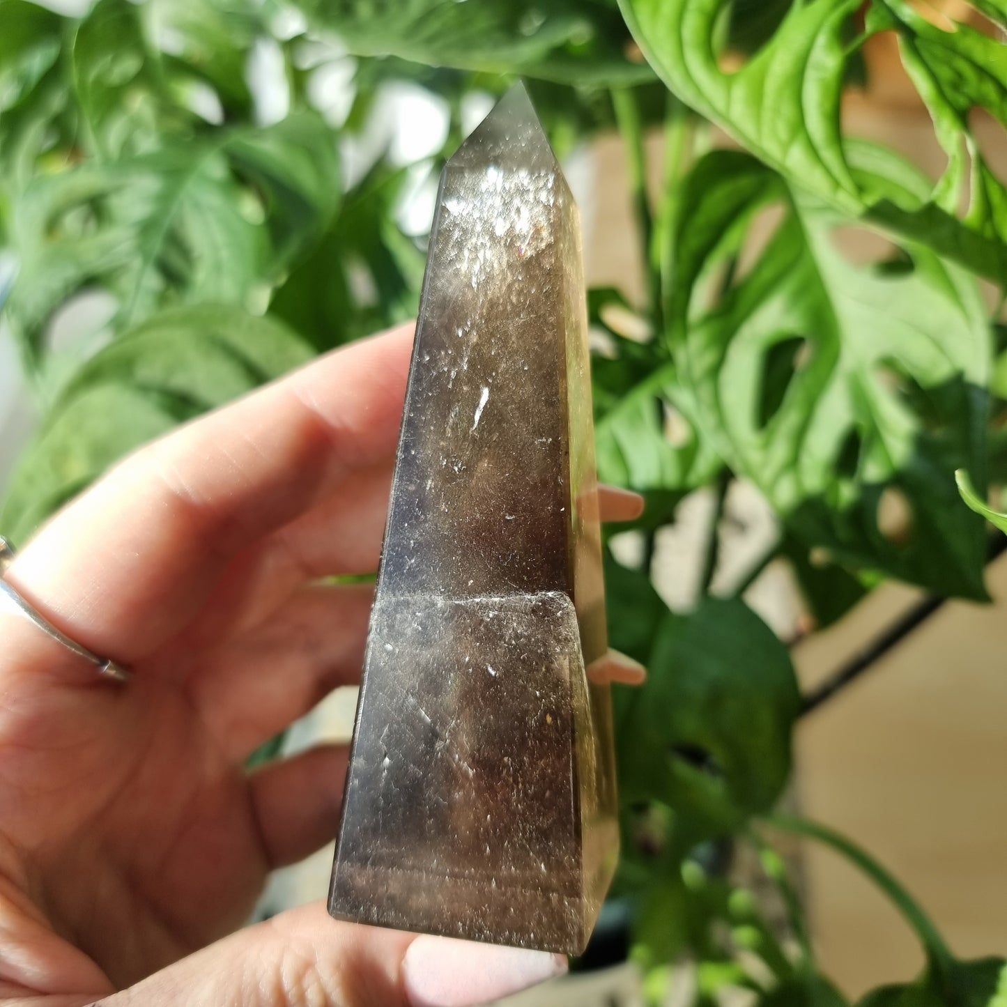 Smoky Quartz obelisk #40D