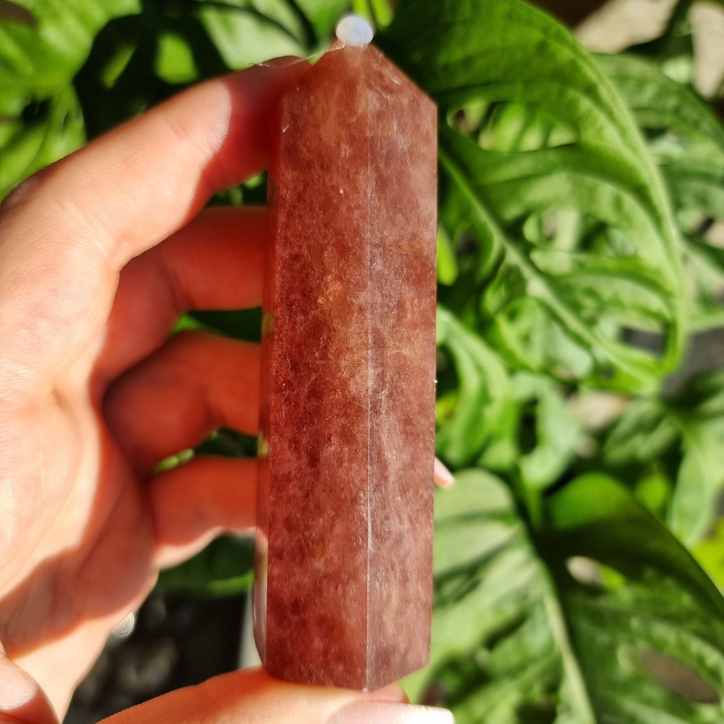 Strawberry Quartz (Red Aventurine) Tower #17C