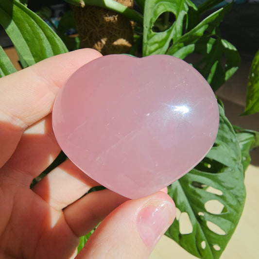 Star Rose Quartz heart #16G