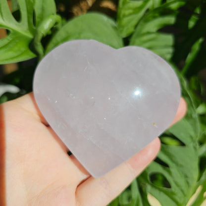 Periwinkle Quartz heart #55A