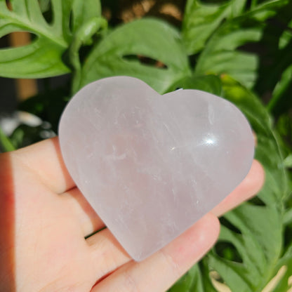 Periwinkle Quartz heart #37B