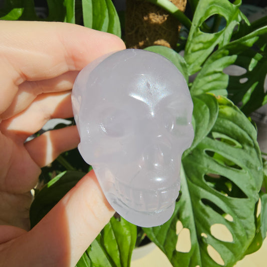 Periwinkle Quartz skull #69B