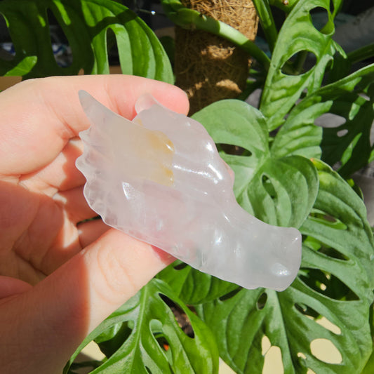 Periwinkle Quartz dragon head #39A