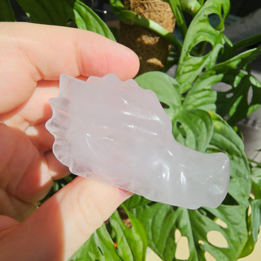 Periwinkle Quartz dragon head #39B