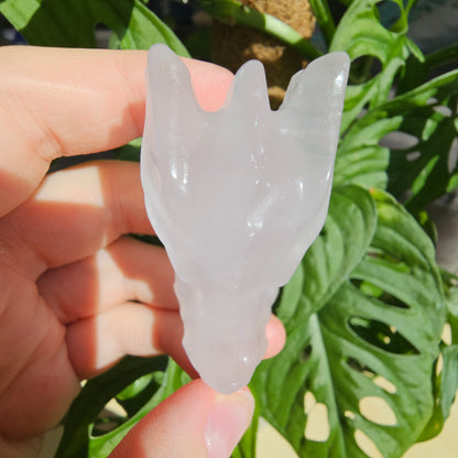 Periwinkle Quartz dragon head #39B