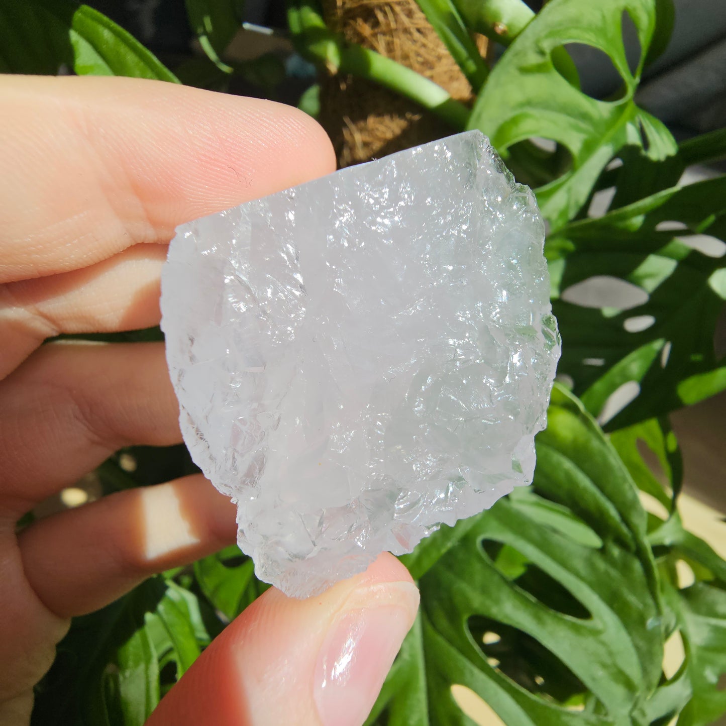 Periwinkle Quartz raw stone #7H