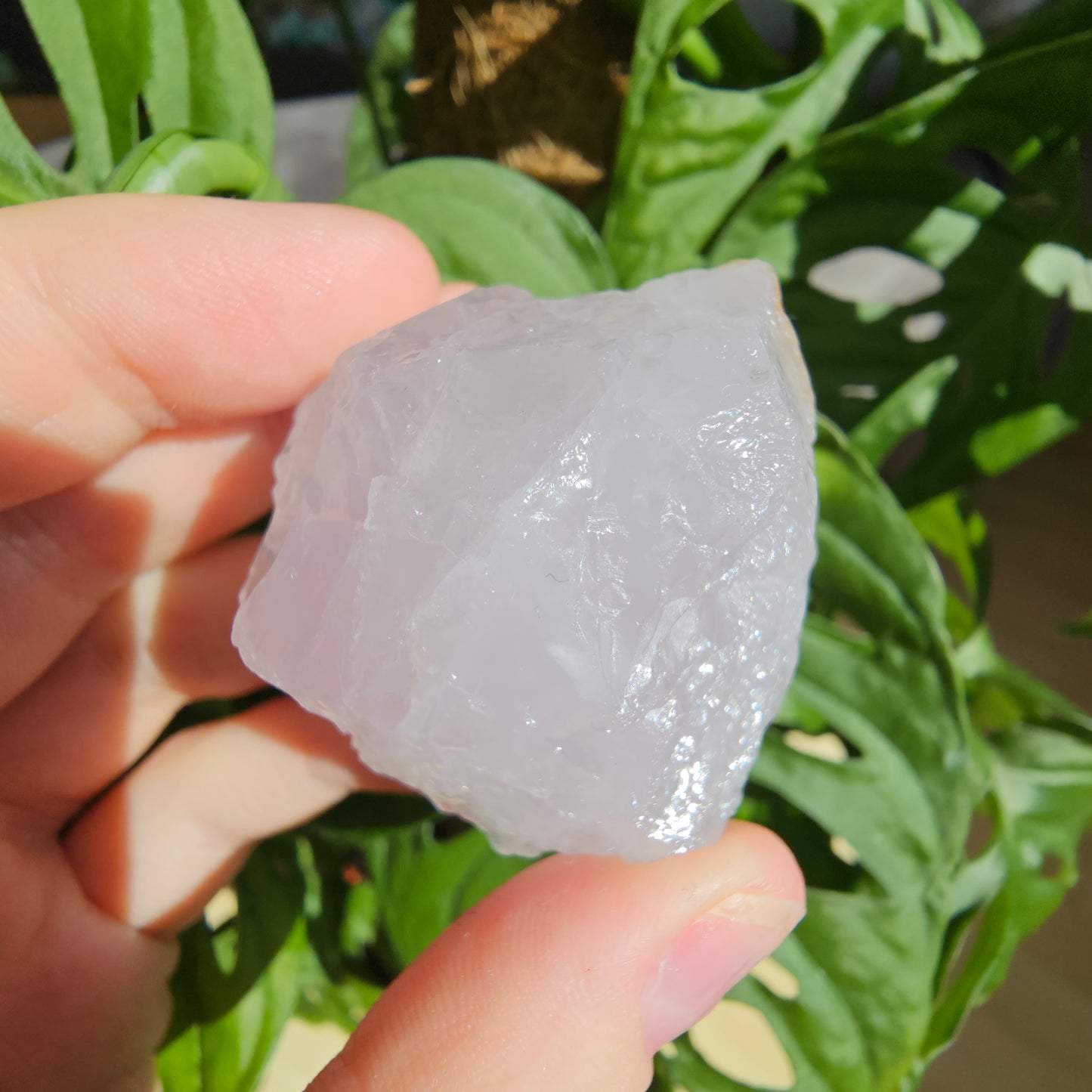 Periwinkle Quartz raw stone #17Q