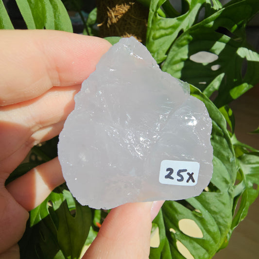 Periwinkle Quartz raw stone #25X