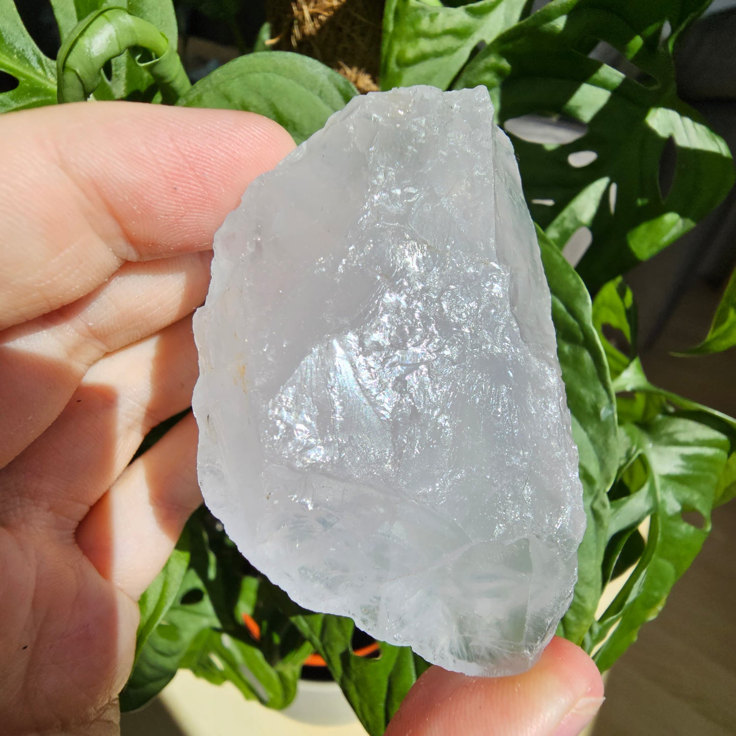 Periwinkle Quartz raw stone #32Y