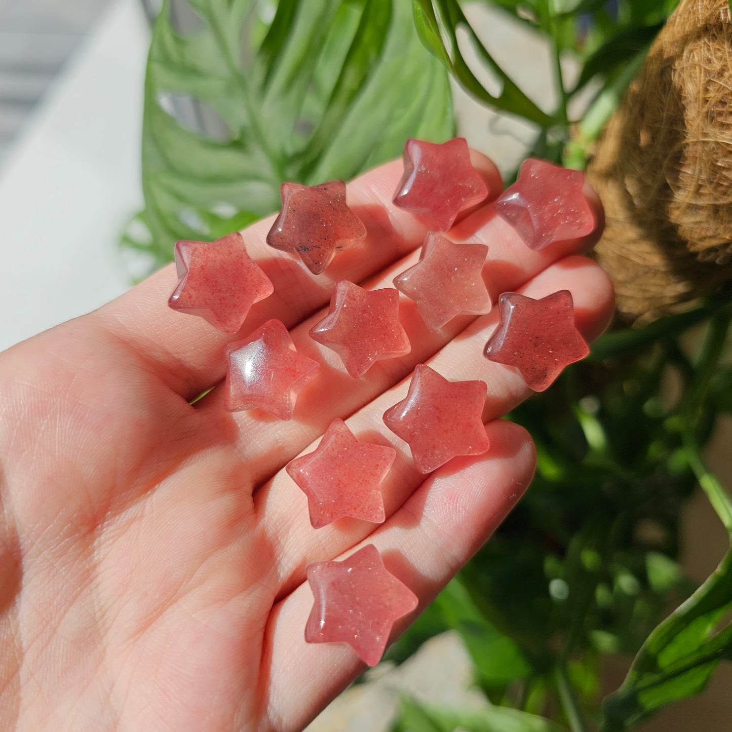 Strawberry Quartz (Red Aventurine) Star (intuitive selection)