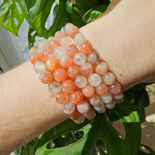 High Quality Sunstone bracelet (7mm)