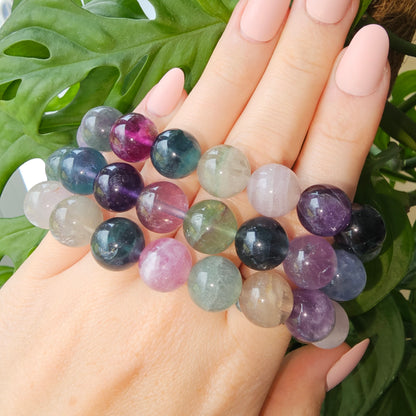 Rainbow Fluorite bracelet (12mm)