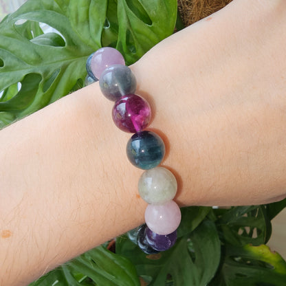 Rainbow Fluorite bracelet (12mm)