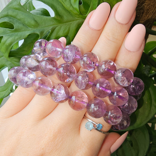 High Quality Amethyst Armband (11mm)