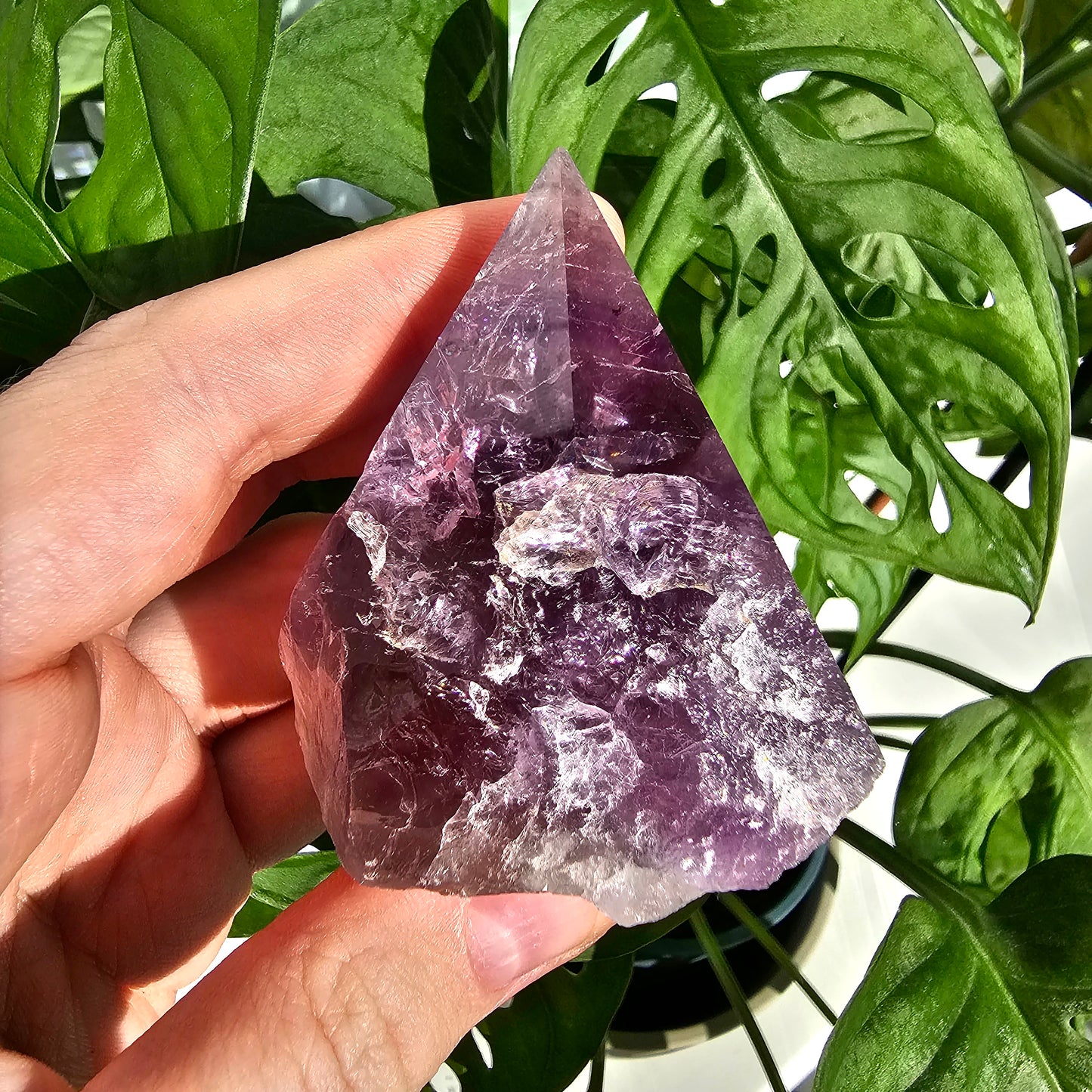 Halbpolierte Amethyst Spitze #33A