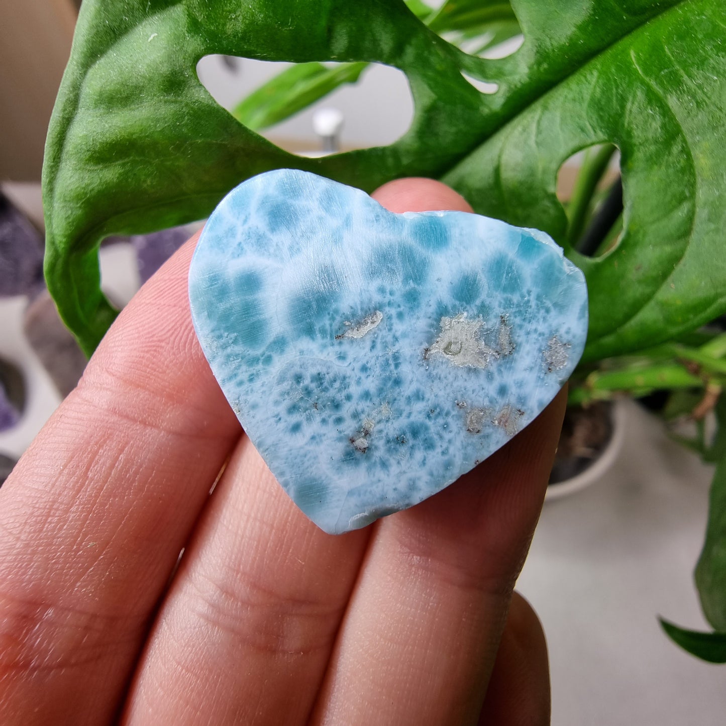 Larimar heart #55D