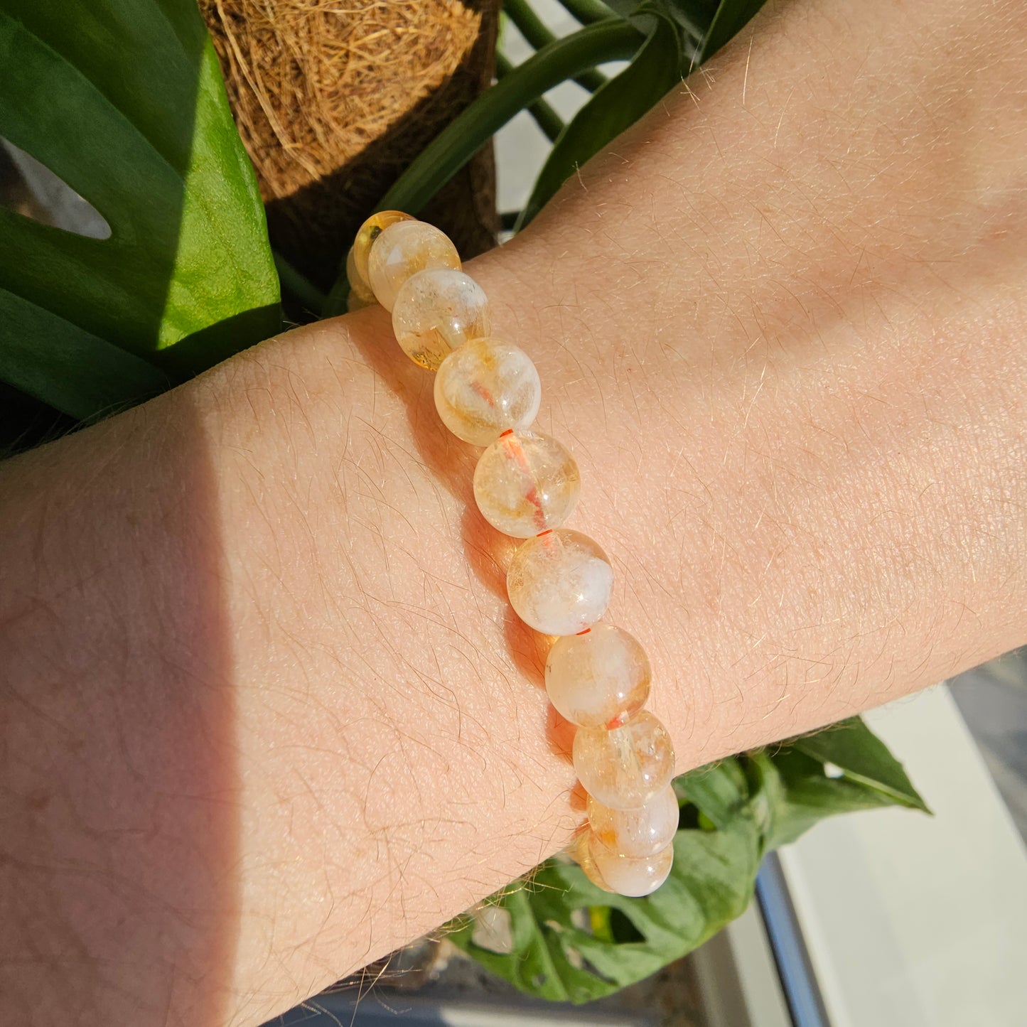 Heated Citrine bracelet (7mm)