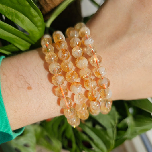 Heated Citrine bracelet (8mm)