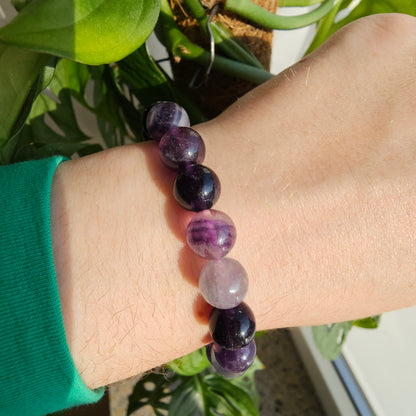 Rainbow Fluorite bracelet (9mm)