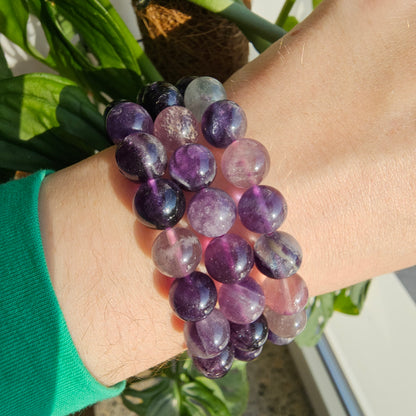 Rainbow Fluorite bracelet (9mm)