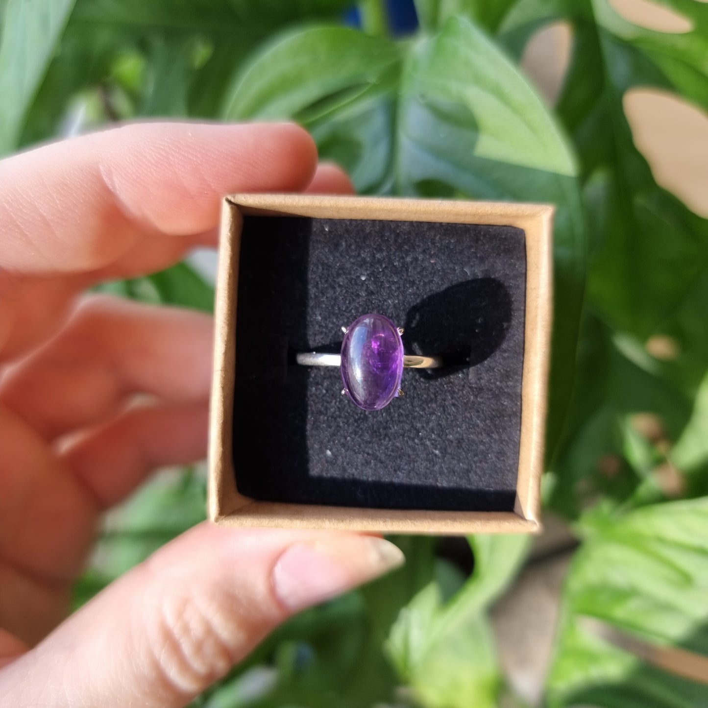 Amethyst Ring #30A (S925)