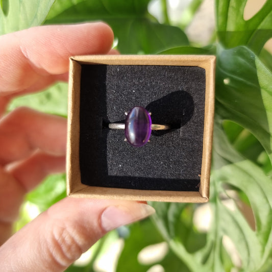 Amethyst Ring #30B (S925)