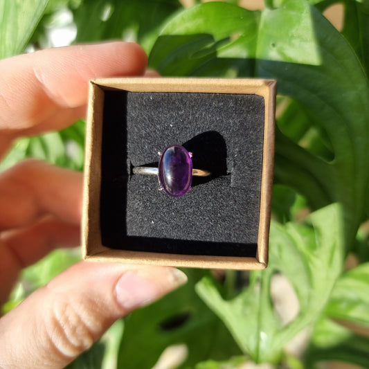 Amethyst Ring #30C (S925)