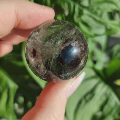 Lodolite/Garden Quartz Sphere #46A