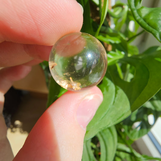 Rutilated Quartz mini spheres (1)