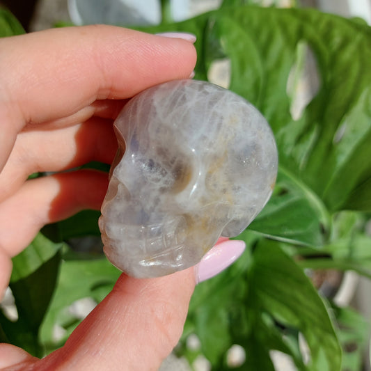 Blue Rose Quartz Skull #29R