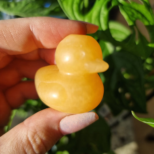 Orange Calcite duck #16C