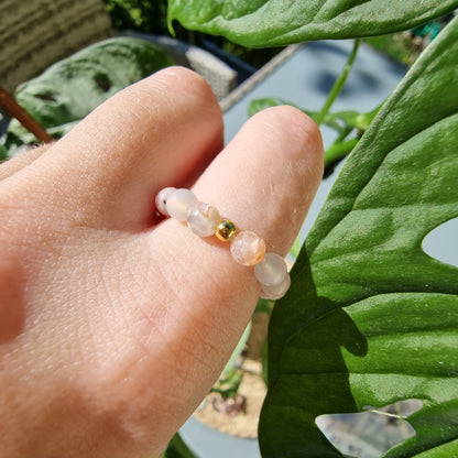 Crystal bead rings (elastic)