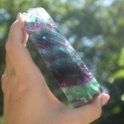 Rainbow Fluorite obelisk B