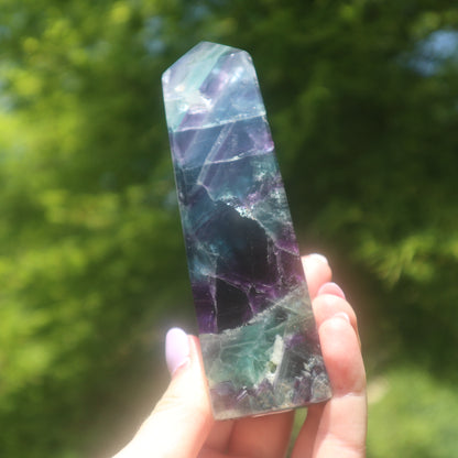 Rainbow Fluorite obelisk B