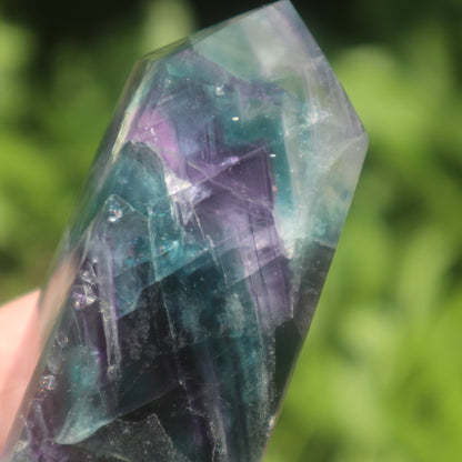 Rainbow Fluorite obelisk B