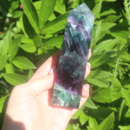 Rainbow Fluorite obelisk B