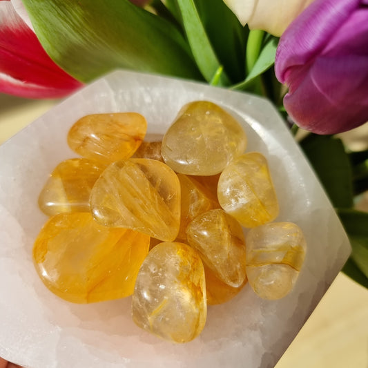 Golden Healer Quartz tumbled stone