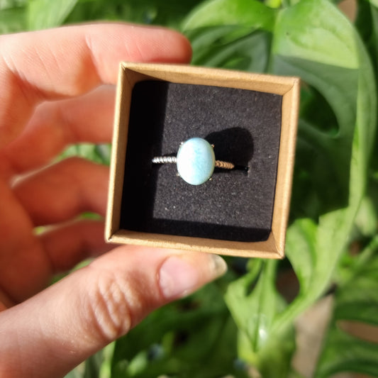 Larimar ring #45A S925