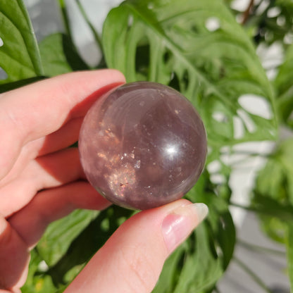 Purple Fluorite Sphere with Mica #45B