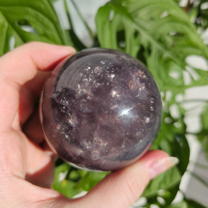 Purple Fluorite Sphere with Mica #92B