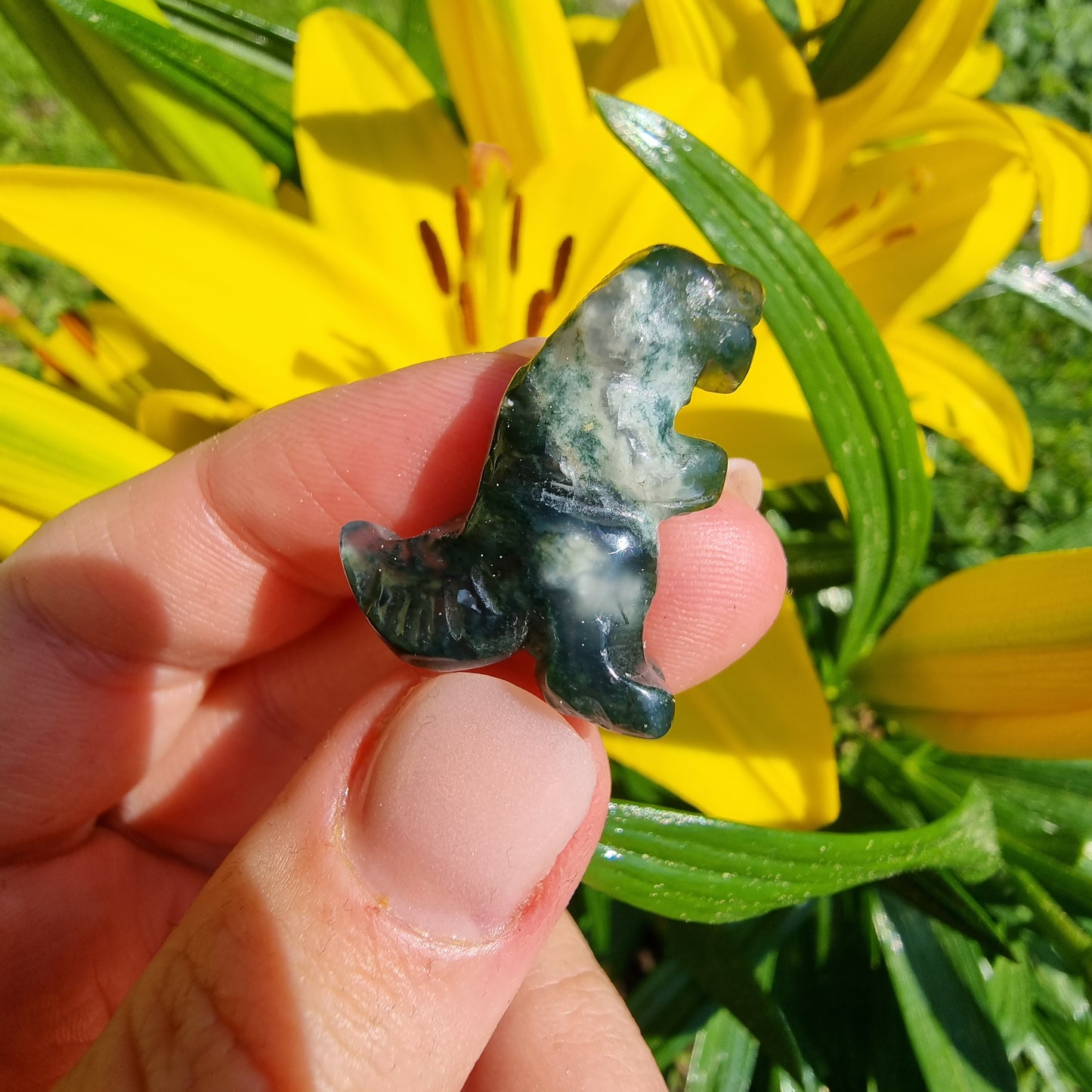 Mini dinosaur carving